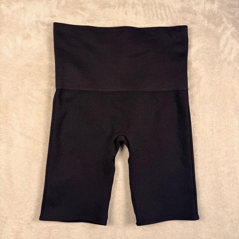 Spanx Black High Waisted Biker Shorts Shapewear Sculpting Size S/P